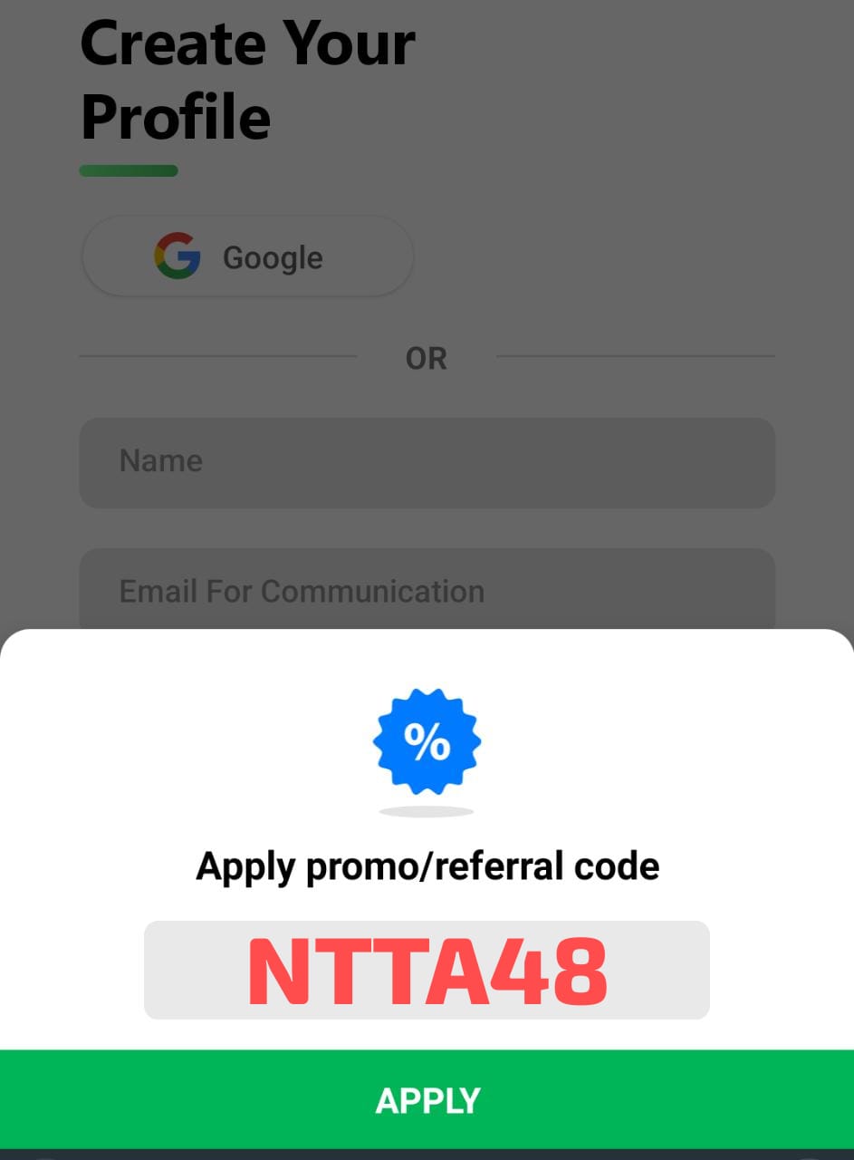 Quick Ride Referral Code “NTTA48” Get First Ride Free