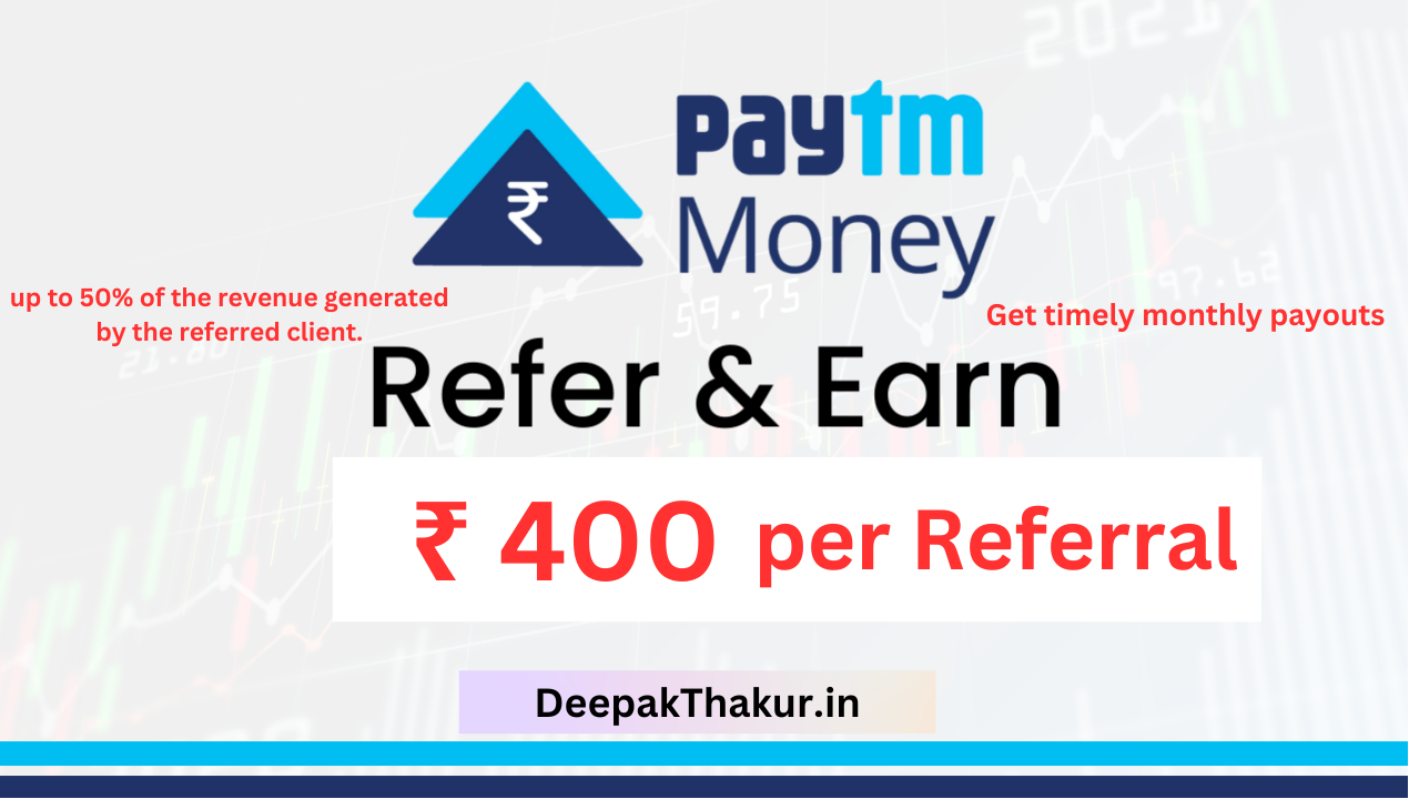 Paytm Money Demat Account Refer and Earn